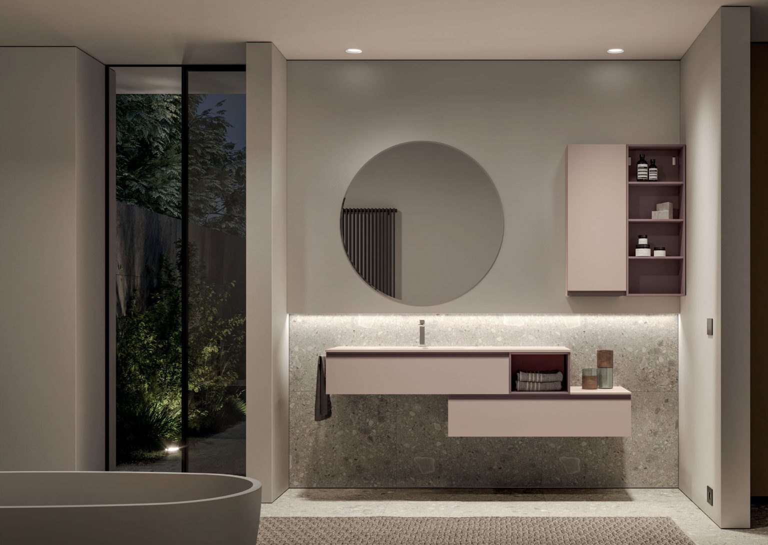 My time e Spazio Time: un restyling per un arredo bagno e uno spazio lavanderia dal design versatile, modulare e personalizzabile