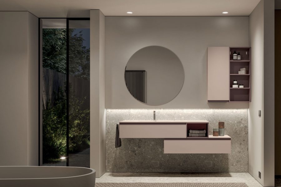 My time e Spazio Time: un restyling per un arredo bagno e uno spazio lavanderia dal design versatile, modulare e personalizzabile