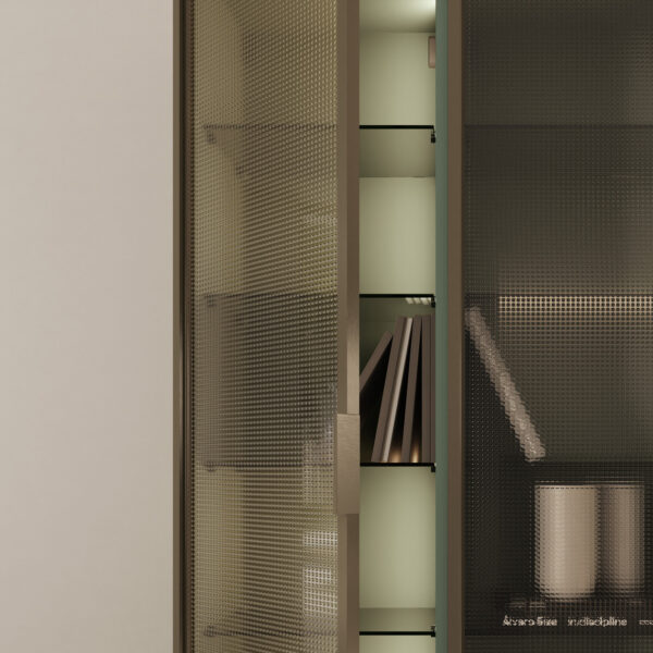 Pensili e colonne in vetro "Roma"