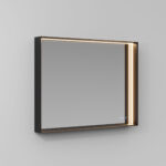 Specchio rettangolare Pigreco con telaio in alluminio e illuminazione integrata  - Ideagroup