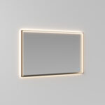 Specchio rettangolare Tecnica-Up retroilluminato con telaio in alluminio e luce integrata  - Ideagroup
