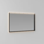 Specchio rettangolare Tecnica-Up retroilluminato con telaio in alluminio e luce integrata  - Ideagroup