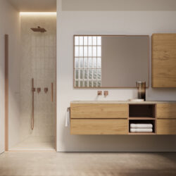 Specchio rettangolare Frame con telaio in alluminio  - Ideagroup