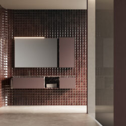 Specchio rettangolare Frame con telaio in alluminio  - Ideagroup