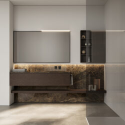Specchio rettangolare Frame con telaio in alluminio  - Ideagroup