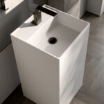 Lavabo Quadro freestanding in cristalplant  - Ideagroup