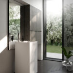 Lavabo Quadro freestanding in cristalplant  - Ideagroup