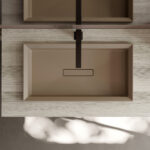 Lavabo Elite da incasso soprapiano in mineralux o mineralsolid  - Ideagroup