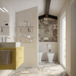 Lavabo Fylo quadrato da appoggio in ceramica  - Ideagroup