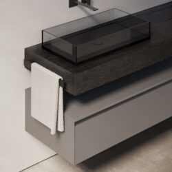 Lavabo Light da appoggio in cristallo  - Ideagroup