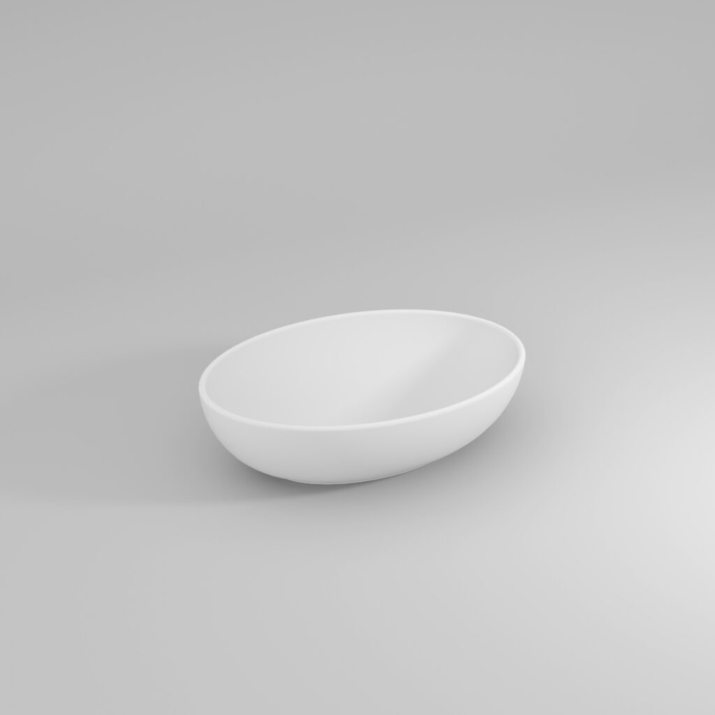 Lavabo Mini-Softly da appoggio in ceramica  - Ideagroup