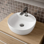 Lavabo Sindy tondo da appoggio in ceramica  - Ideagroup