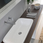 Lavabo Soul da semi-incasso soprapiano in ceramica  - Ideagroup