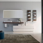 Lavabo Soul da semi-incasso soprapiano in ceramica  - Ideagroup