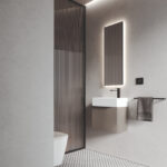 Lavabo Touch 4 lati da appoggio in ceramica  - Ideagroup