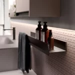 Mensola in alluminio Mal con/senza portasalviette  - Ideagroup