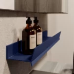 Mensola in alluminio Mal con/senza portasalviette  - Ideagroup