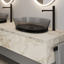 Lavabo rettangolare Habe in Khromalite  - Ideagroup