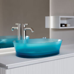 Lavabo rettangolare Habe in Khromalite  - Ideagroup