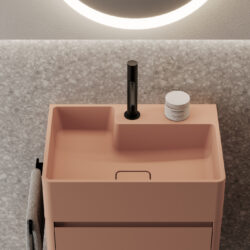 Lavabo Seventy rettangolare da appoggio in Aquatek o Aquagel  - Ideagroup