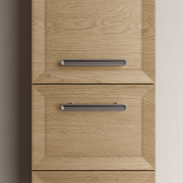 3 tipologie di maniglie in 4 differenti finiture