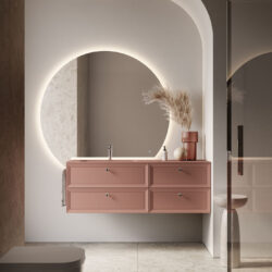 Specchio decorativo Lunetta retroilluminato  - Ideagroup