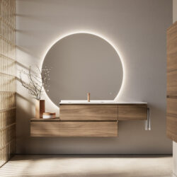 Specchio decorativo Lunetta retroilluminato  - Ideagroup