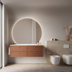 Specchio decorativo Platea retroilluminato  - Ideagroup