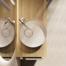Lavabo Halo da appoggio in Cristalplant  - Ideagroup